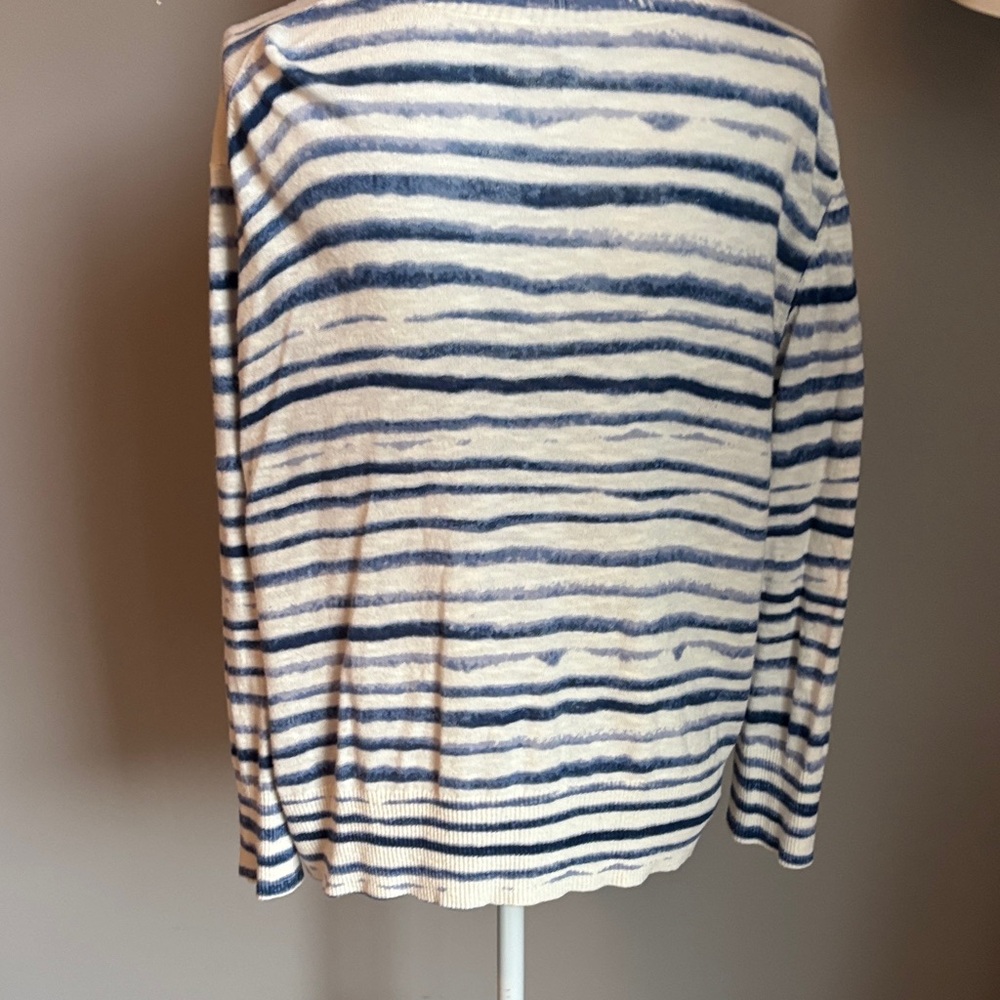 Striped Button-Up Sweater - Picture 3 of 6